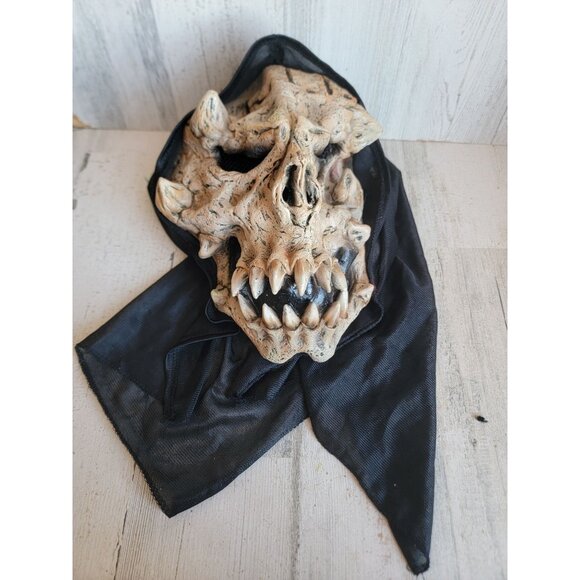 Scary skull skeleton adult costume mask scary Halloween skeleton - Picture 1 of 7